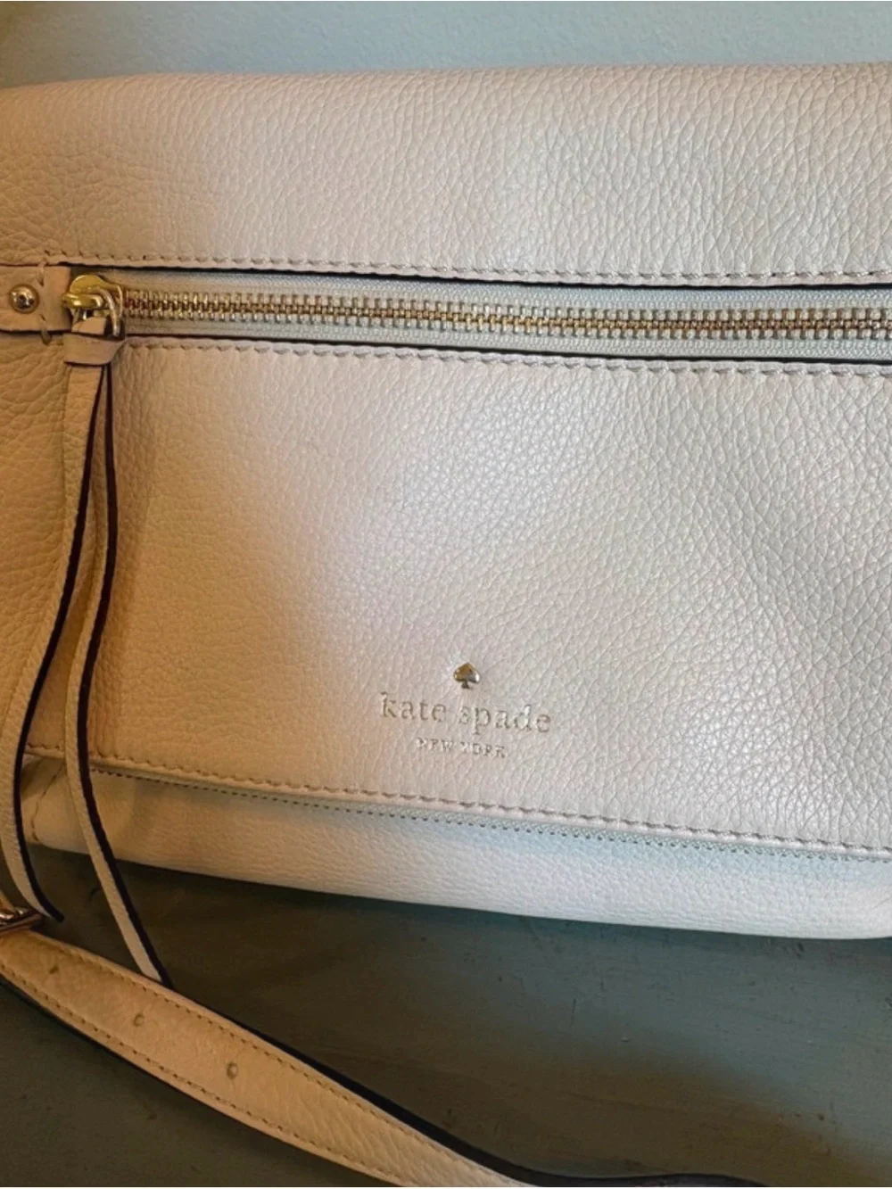 Kate Spade Tan Leather Crossbody Bag m